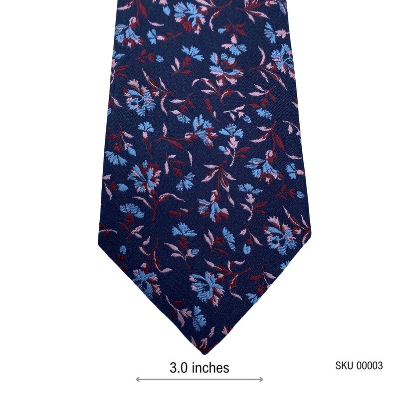 Next Tailoring Blue Floral Pattern Men's Tie