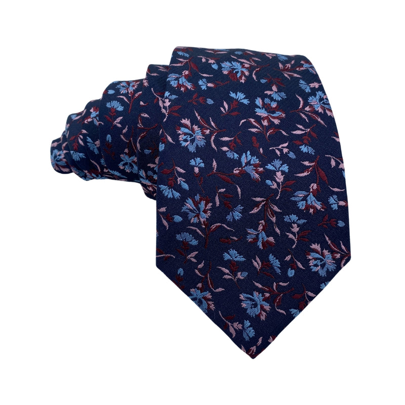 Next Tailoring Blue Floral Pattern Men's Tie