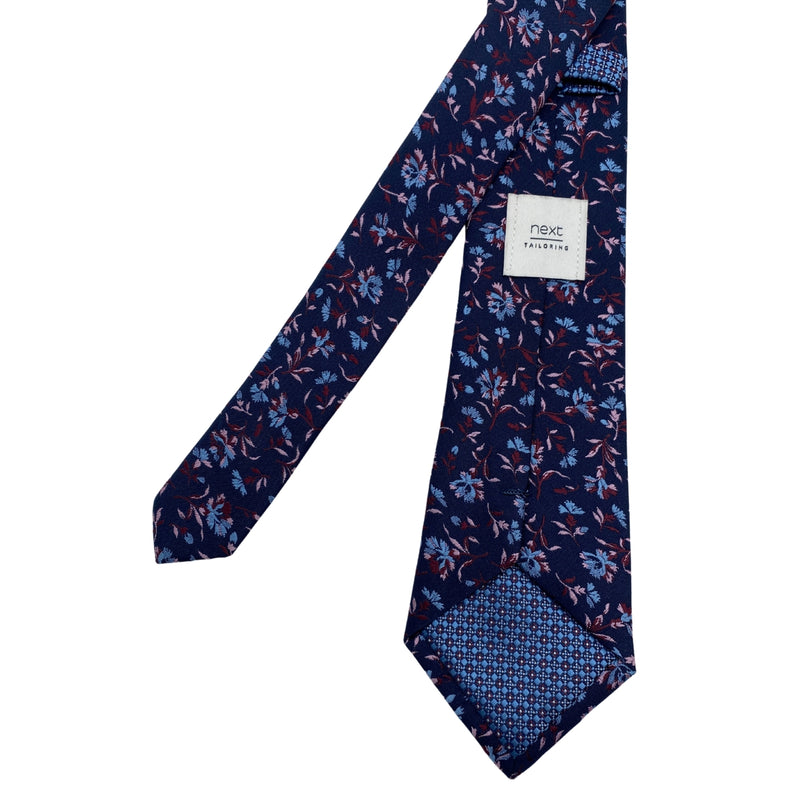 Next Tailoring Blue Floral Pattern Men's Tie