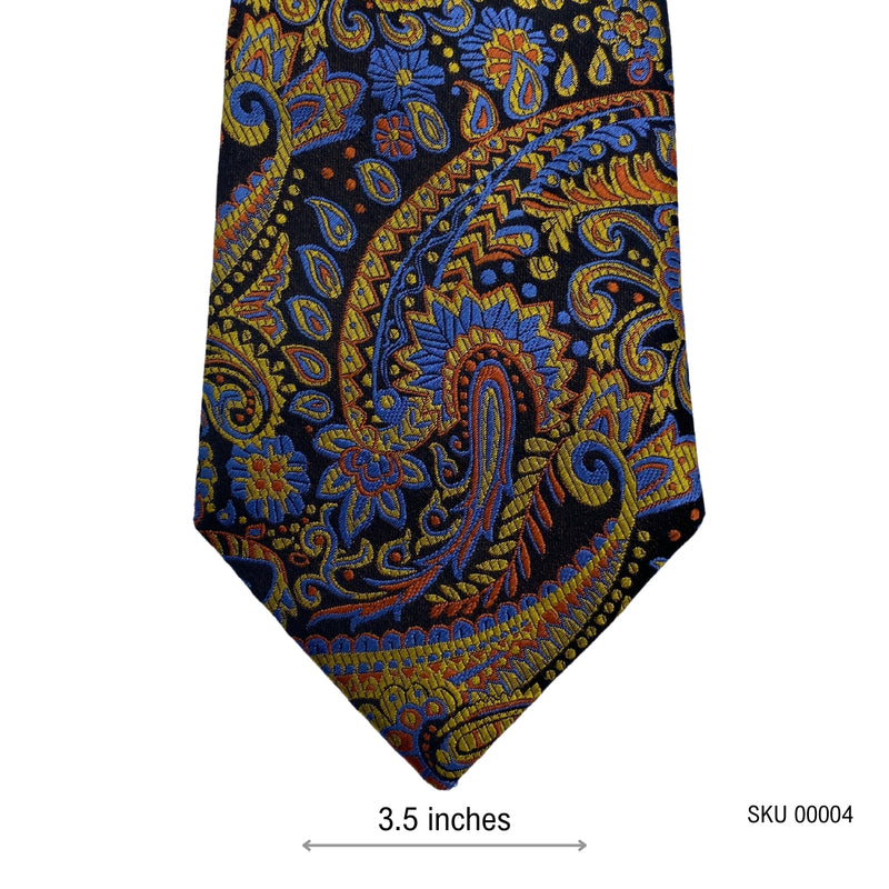 William Hunt Premium Silk Paisley Pattern Men's Tie