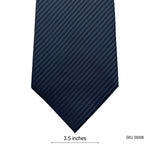Hisdern Premium Black Self-Textured Men's Tie