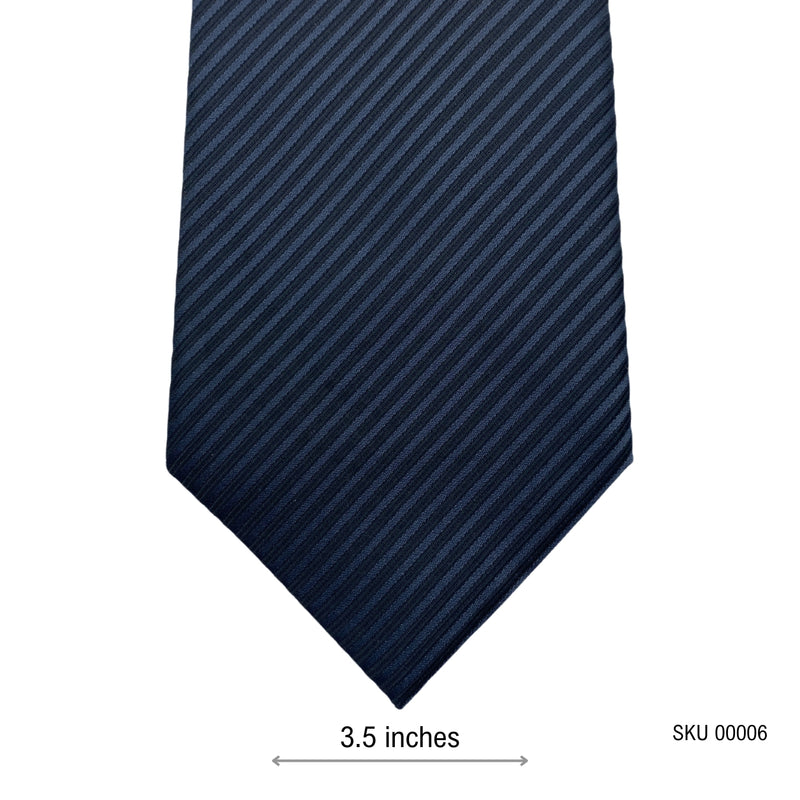 Hisdern Premium Black Self-Textured Men's Tie