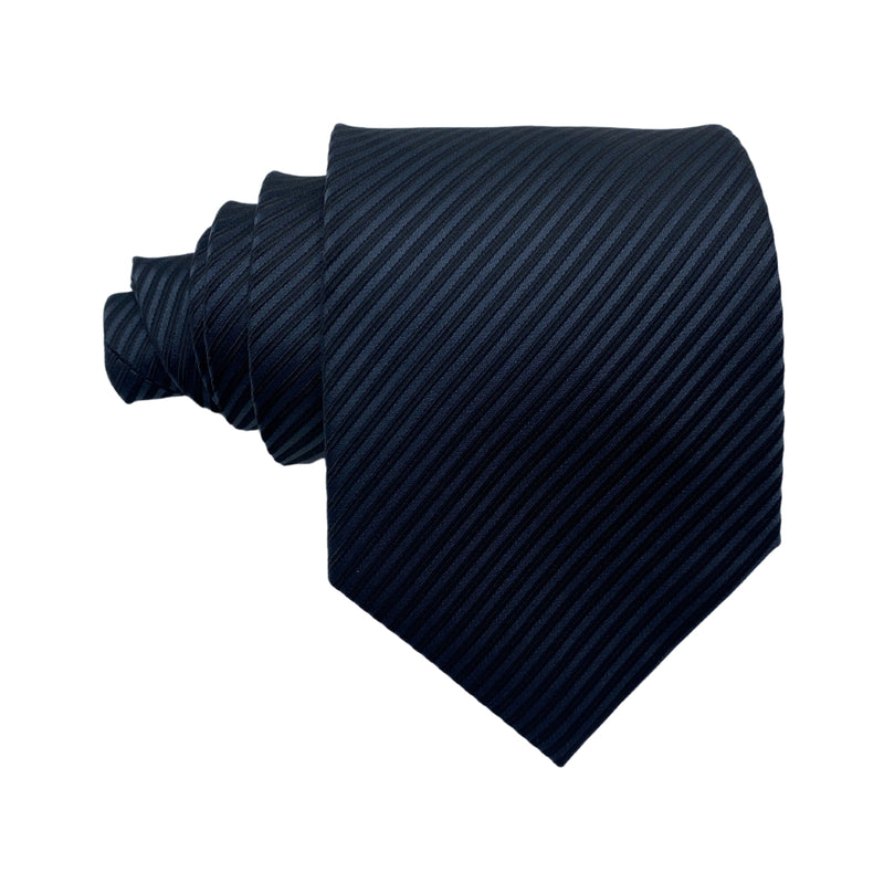 Hisdern Premium Black Self-Textured Men's Tie