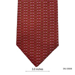 Red Geometric Pattern Men's Tie