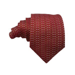 Red Geometric Pattern Men's Tie