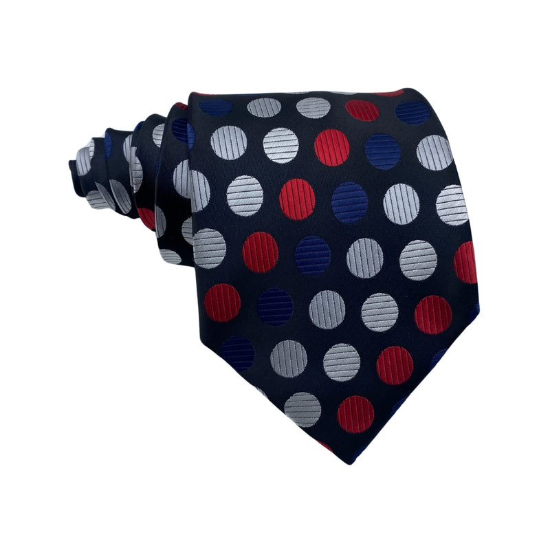 Ties N Such Multi Color Polka Dots Silk Tie