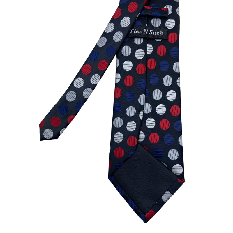 Ties N Such Multi Color Polka Dots Silk Tie
