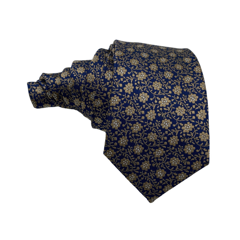 Brown Floral Nature-Inspired Men's Tie