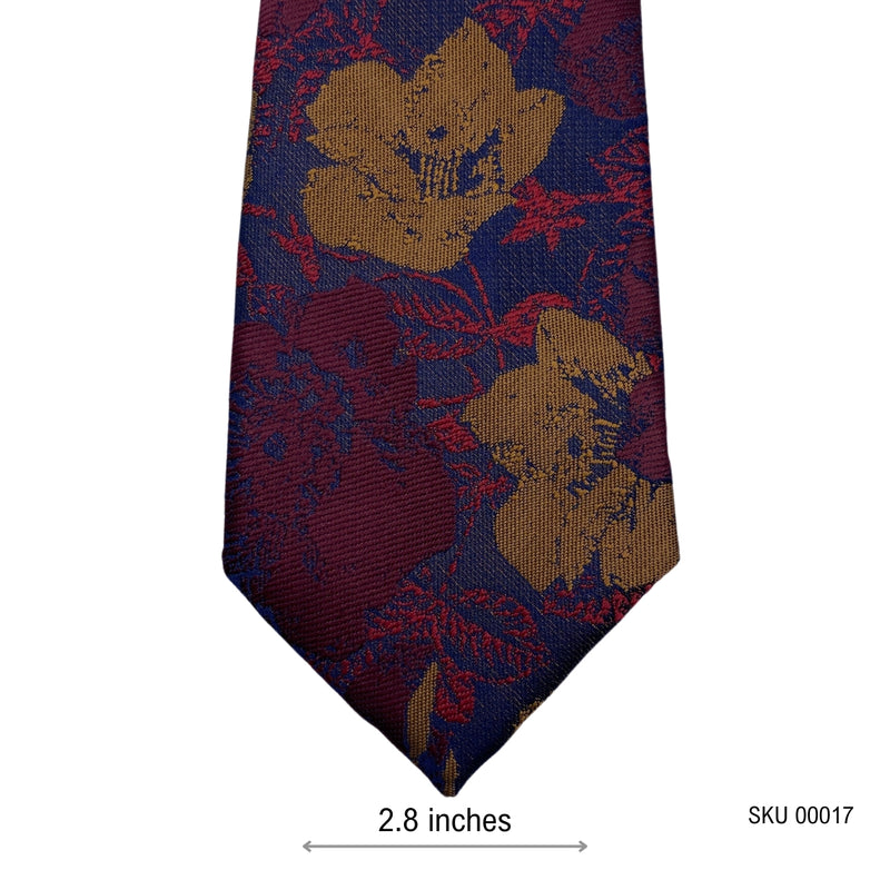 Taylor & Wright Dual Shade Floral Pattern Men's Tie
