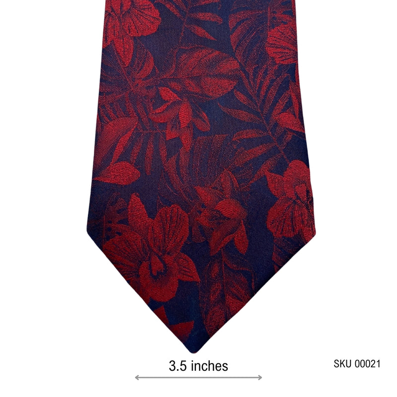 Scott & Taylor Dual Shade Floral Pattern Men's Tie