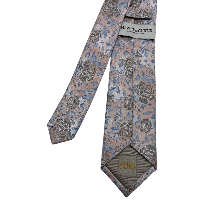 Hawes & Curtis Beautiful Silk Floral Pattern Men's Tie
