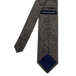 Cedar Wood State Brown Persian Inspired Paisley Pattern Men's Tie