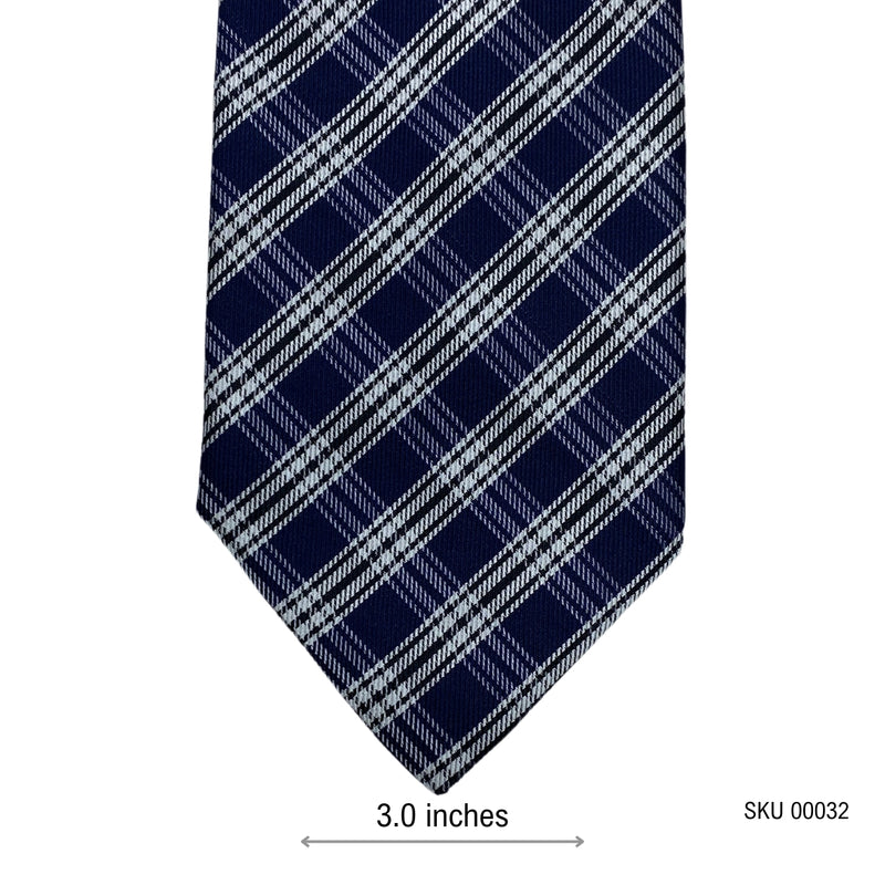 Taylor & Wright Minimalist Plaid Pattern Men's Tie