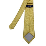 Fellini Royal Gold Floral Pattern Men's Tie