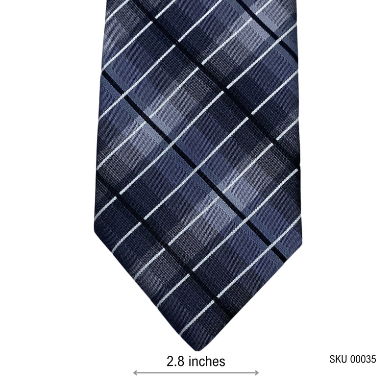 Folkespeare Plaid Pattern Men's Tie