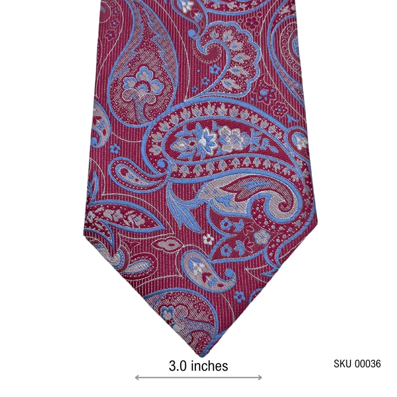 Paisley Pattern Light Pink Men's Tie by Michelsons