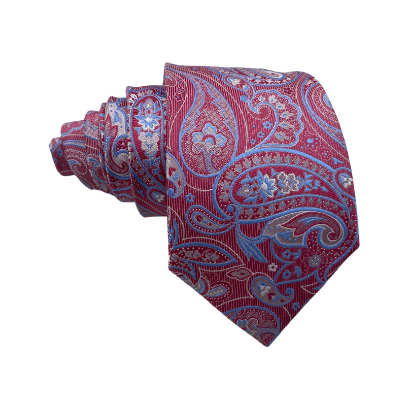 Paisley Pattern Light Pink Men's Tie by Michelsons