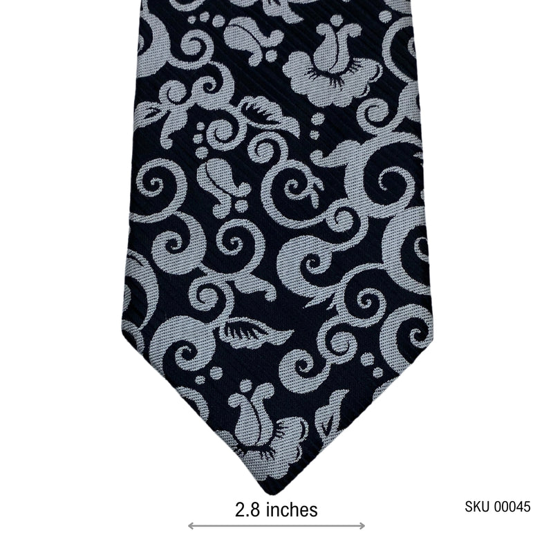 Dual Tone Charcoal Men's Tie