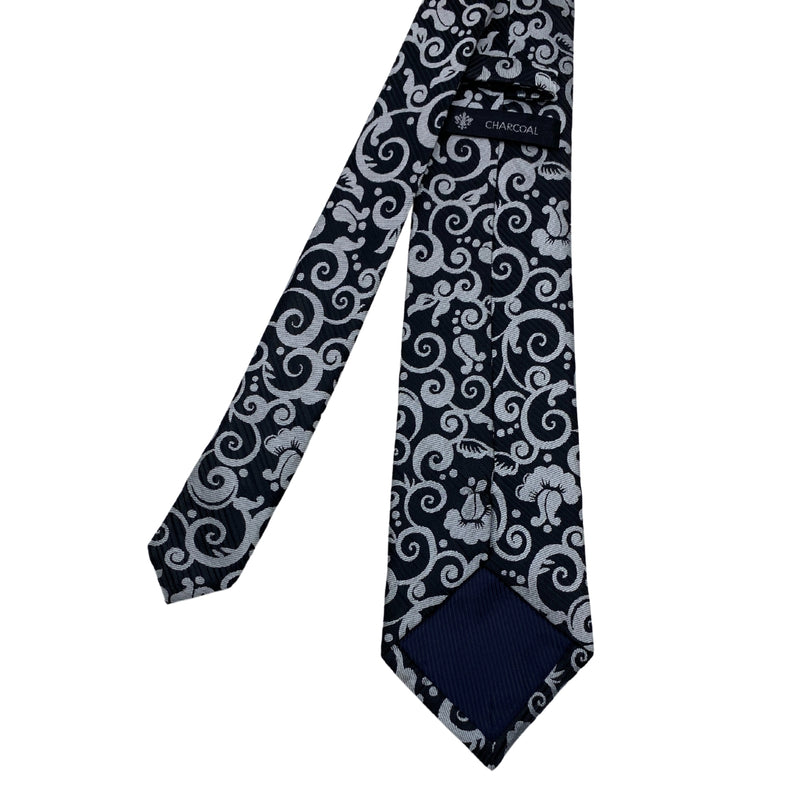 Dual Tone Charcoal Men's Tie