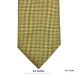 Self Textured Gold Geometric Mini Dots Men's Tie