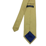 Self Textured Gold Geometric Mini Dots Men's Tie
