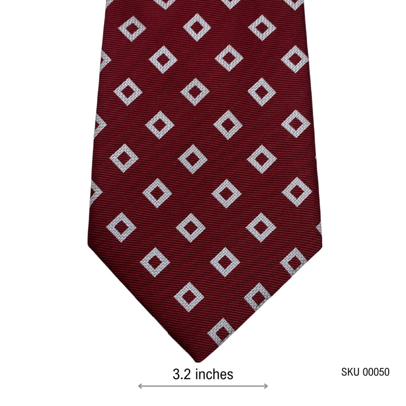St. Bernard Geometric Pattern Men's Tie