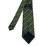 Folkespeare Shades of Green Stylish Geometric Pattern Men's Tie