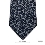 Cedar Wood State Classy Floral Pattern Men's Tie