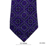 Royal Luxury Geometric Pattern Men's Tie by St. Bernard