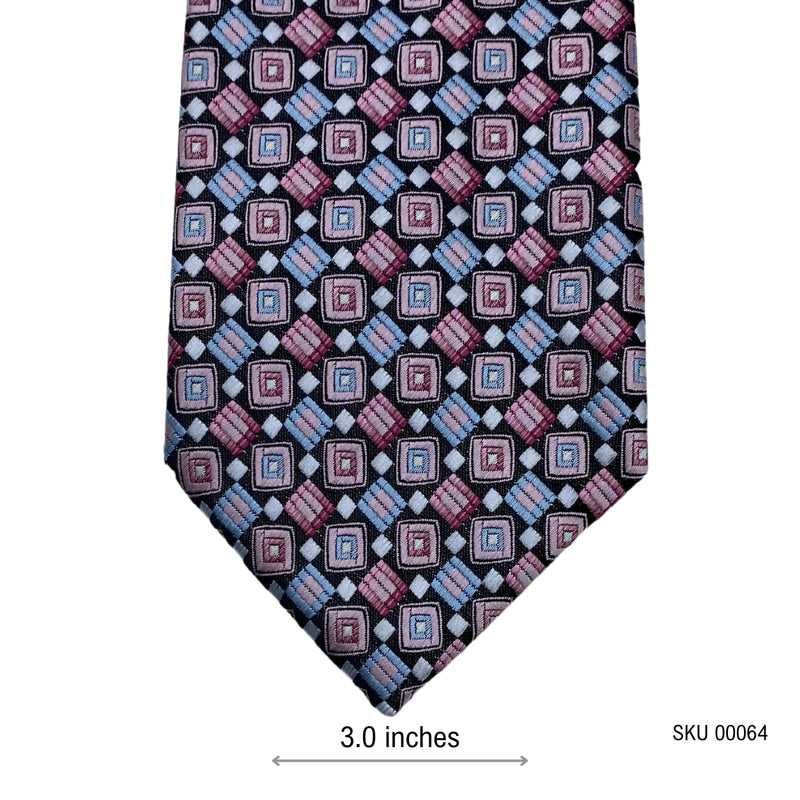 Rael Brook Vibrant Geometric Shapes Men's Tie