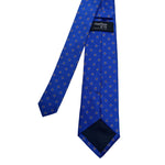 Vibrant Blue Mini Dotted Shapes Men's Tie by Charlton Gray