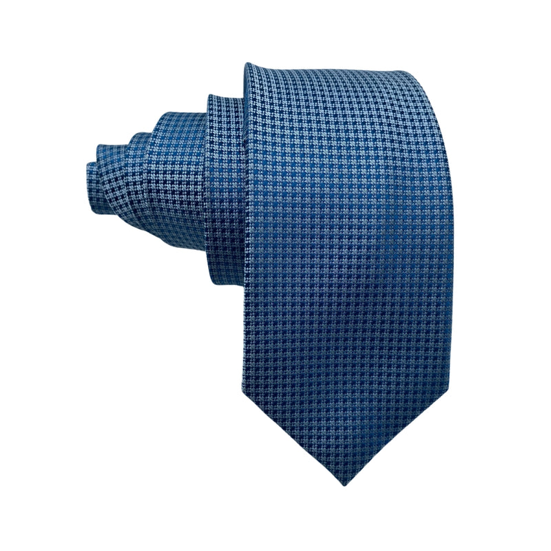 Giovanni Galli Self Textured Blue Men's Tie