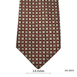 Lloyd Attree & Smith Silk Square Geometric Pattern Men's Tie