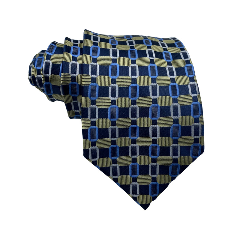 Charming Multi-Color Geometric Pattern Men's Tie