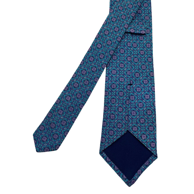 Dapper Geometric Pattern Silk Men's Tie by Favourbrook