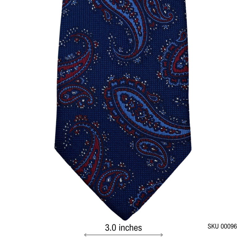 Nightly Blue Paisley Pattern Men's Tie