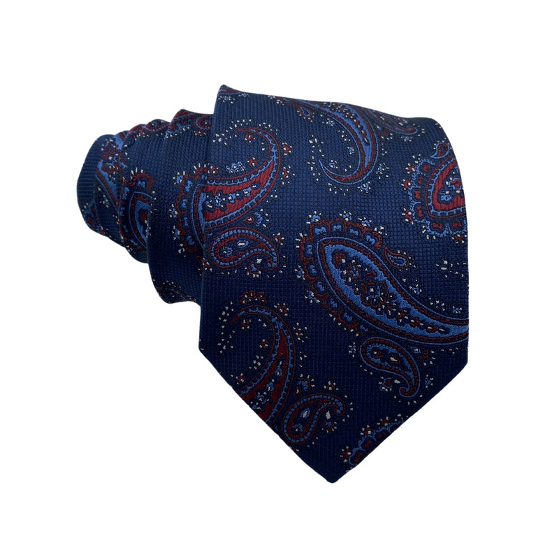 Nightly Blue Paisley Pattern Men's Tie