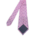 Mini Blue Fish Pink Men's Novelty Tie by Marks & Spencer