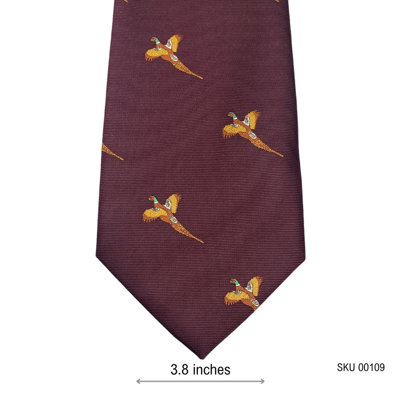 Jack Pyke Maroon Novelty Bird Men's Tie