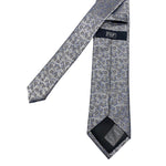 F&F Light Gray Floral Pattern Men's Tie