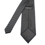 George Self Textured Black Stripes Men's Tie