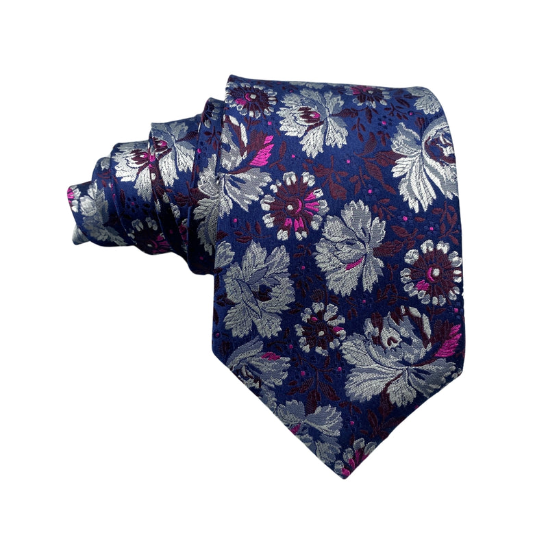Marks & Spencer Glowing Pure Silk Floral Men's Tie