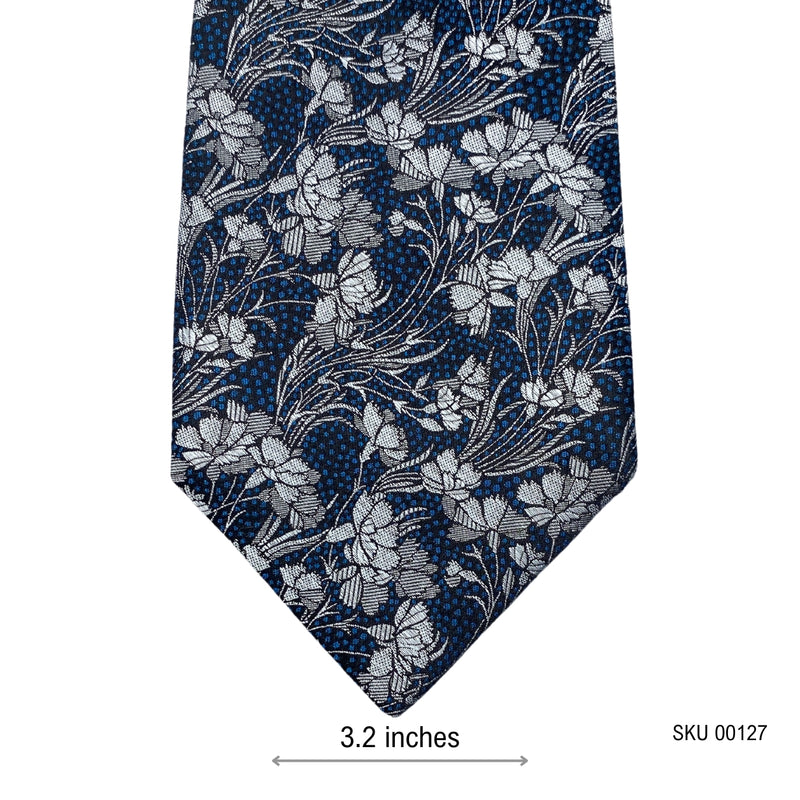 Radiant Pure Silk Floral Pattern Men's Tie by Liberty