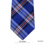 Urban Look Pure Silk Blue Plaid Men's Tie
