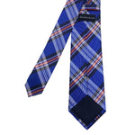 Urban Look Pure Silk Blue Plaid Men's Tie