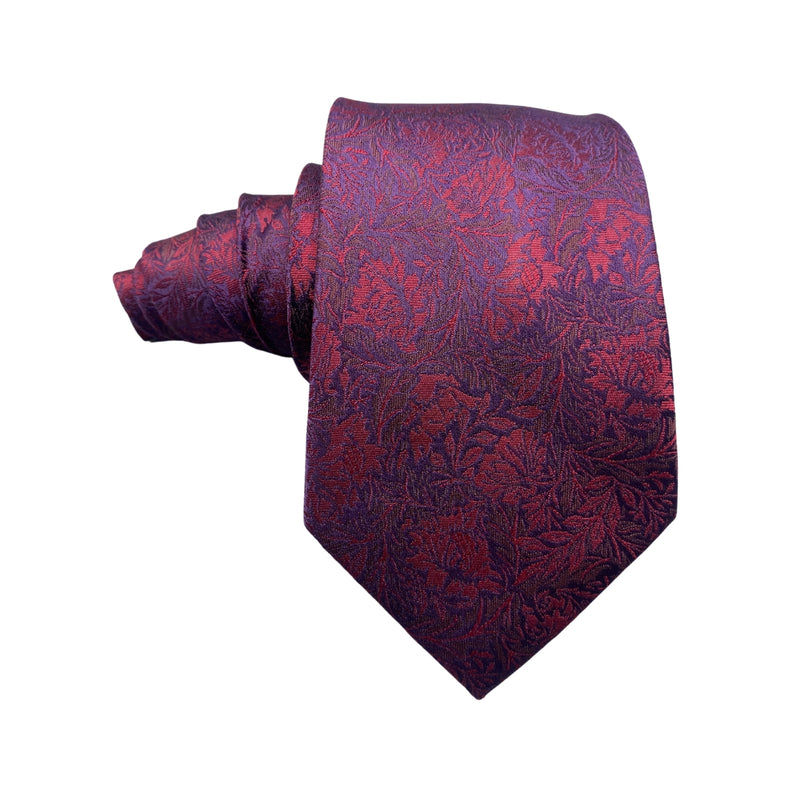 Marks & Spencer Autograph Rustic Silk Floral Pattern Men's Tie