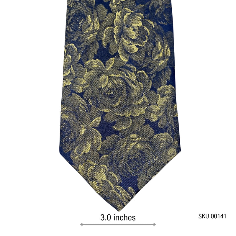 Jeff Banks Modern Grunge Silk Floral Pattern Men's Tie