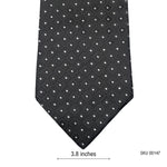 Marks & Spencer Modern Minimalist Black Geometric Pattern Men's Tie