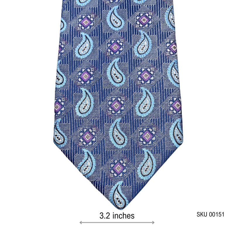 Slaters Radiant Pure Silk Paisley Design Men's Tie