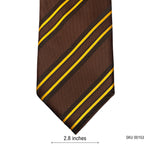 Tie Rack Brown Men's Tie with Radiant Stripes